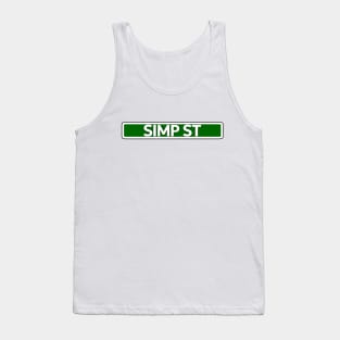 Simp St Street Sign Tank Top